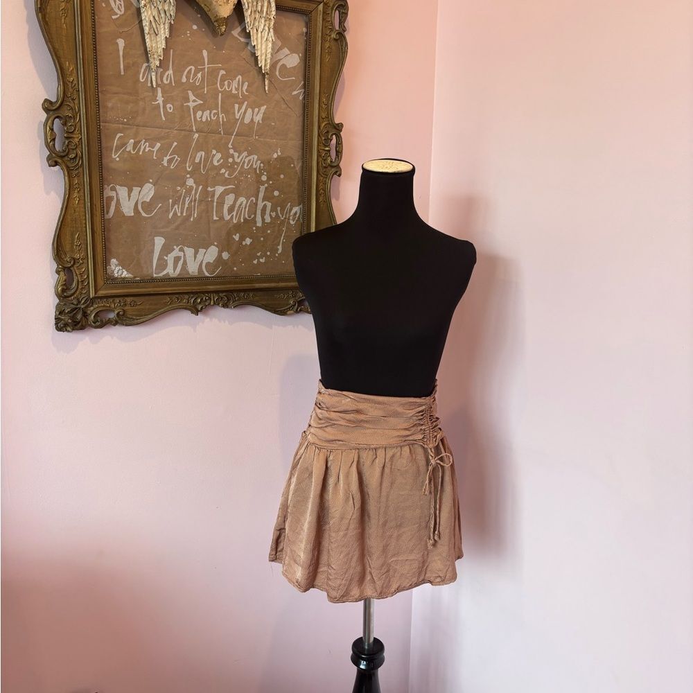 Aerie Tan Mini Skirt - Picture 7 of 8